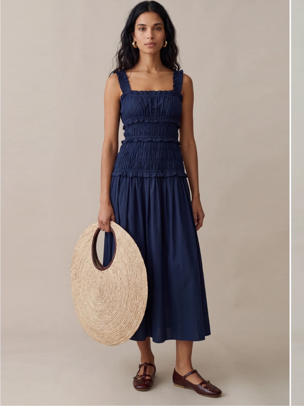 NWT o.p.t Freya Cotton Ruched Few Moda Dress XS